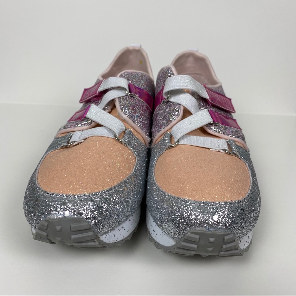 Sam Edelman Kids Girls Stacey Melody Pink Glitter Sneakers - Picture 4 of 12